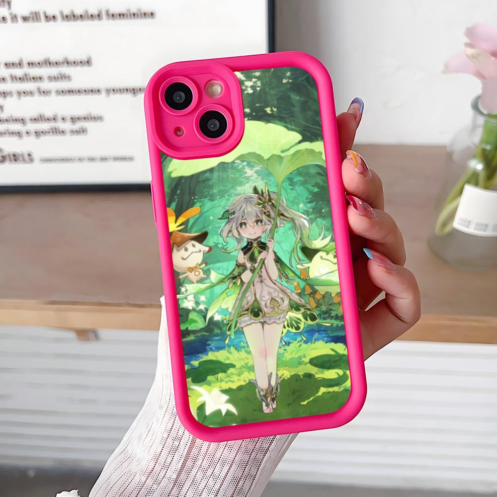 Spiel GI Nahida Dicke TPU Handyhülle für iPhone 17 16 15 14 13 12 11 Air Pro Max Plus Bunte Hülle