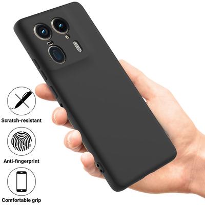 For Motorola Edge 50 Ultra 5G/Moto X50 Ultra 5G Case Liquid Silicone Shockproof Phone Cover with Strap
