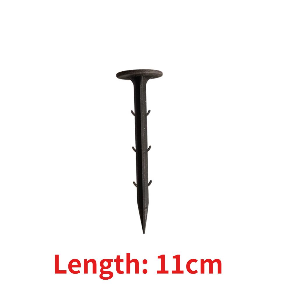 50Pcs Ground Nail Greenhouse Film Fixed Stakes Sunshade Net Tent Camping Windproof Weed Cloth Anchoring Ground Peg 11/16cm