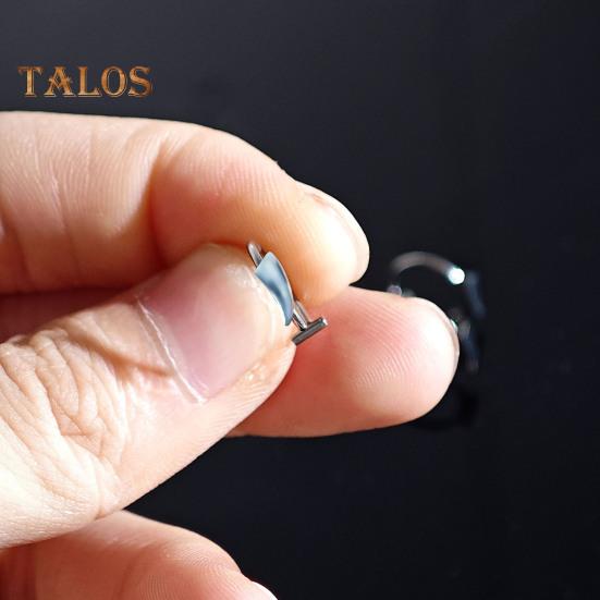 2 par leppe negler Halloween cosplay hoggtenner rustfritt stål glatt ikke-piercing polert maskerade partyshow Leppesmykker leppestifter