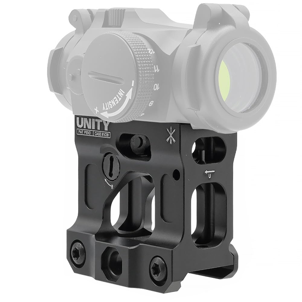 Ryohin Buhin UNITY FAST MICRO MOUNT Replica High Mount for T1/T2 Dot Sights with Built-in BUIS