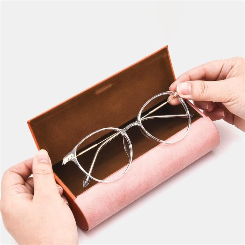Dual- Glasses Case Double Eyeglasses Case For 2 Pair Eyeglasses Holder Portable Glasses Case Double Layer Glasses Case