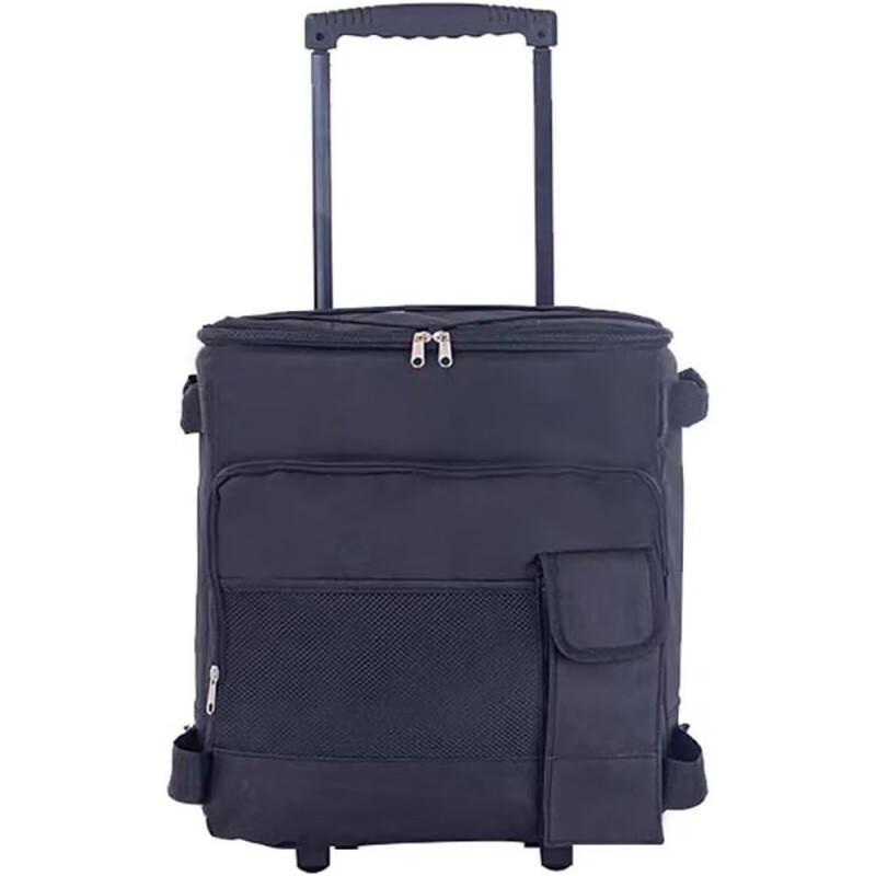 Portable Rolling Cooler Bag 35x32x38cm