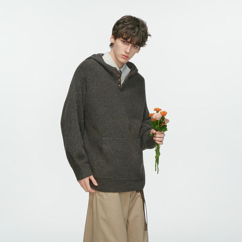 ICH MODE Unisex Kapuzenpullover aus Wollmischung