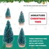 A23E-50 STÜCKE Miniatur Künstlicher Weihnachtsbaum Klein Schnee Frost Bäume Kiefern Weihnacht DIY Party Dekoration Handwerk