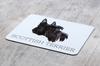Scottish terrier, Aberdeen Terrier, Scottie, Aberdeenie – Geometric mouse pad with a picture and text | Art-Dog