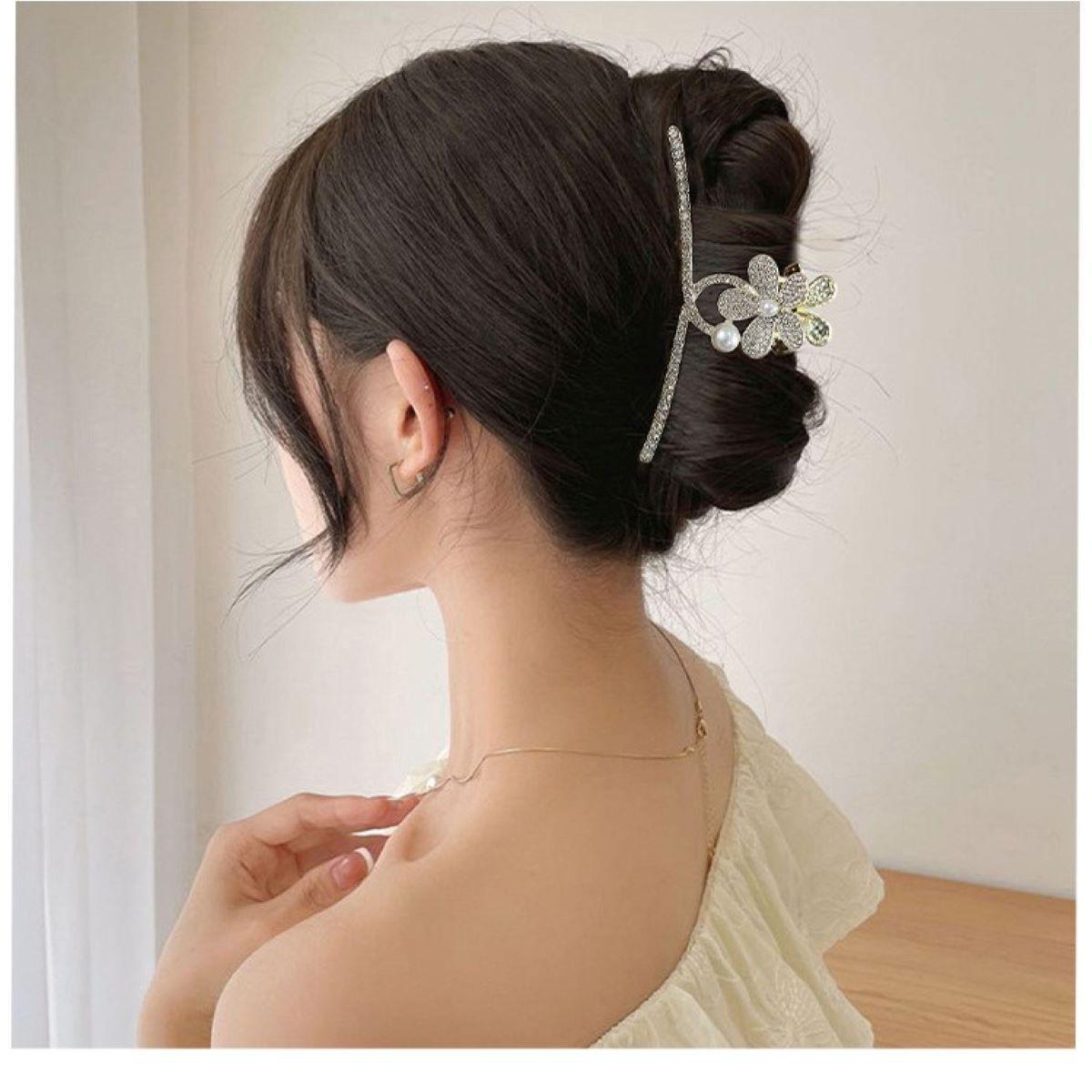 

Elegant Ancient-Style Lily of the Valley Hair Clip with Tassel золотой