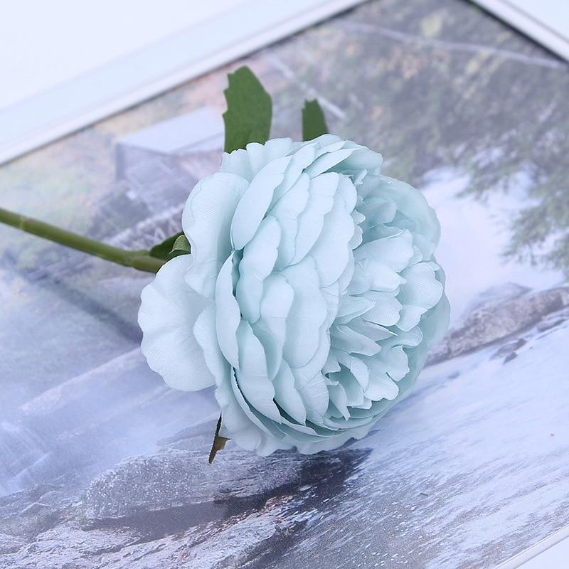 5 PEZZI Fiore Finto Rosa Occidentale Bouquet di Peonie Fiore Artificiale Rosa da Tè Accessori per Parete Floreale Matrimonio Decorazioni per la Casa Oggetti di Scena per Foto