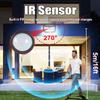 3-Sided Solar Powered Motion Sensor IP65 Waterproof Solar Light 3 Modes Wall Lamp 230 LED Solar Lights Outdoor for Outside Porch