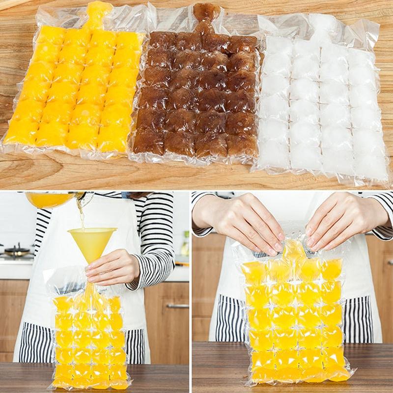10Pcs/Bag Disposable Ice-Making Bags Ice Cube Trays & Molds Summer Drinking Tool