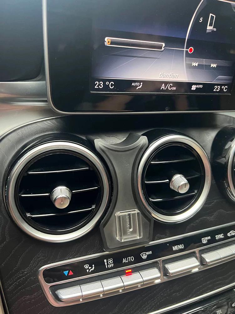 Mobile Phone Holder For Mercedes-Benz C Class 2017 GLC 2015 2016-2019 2020 2025 Charging Phone Mount Car MagSafe Accessories