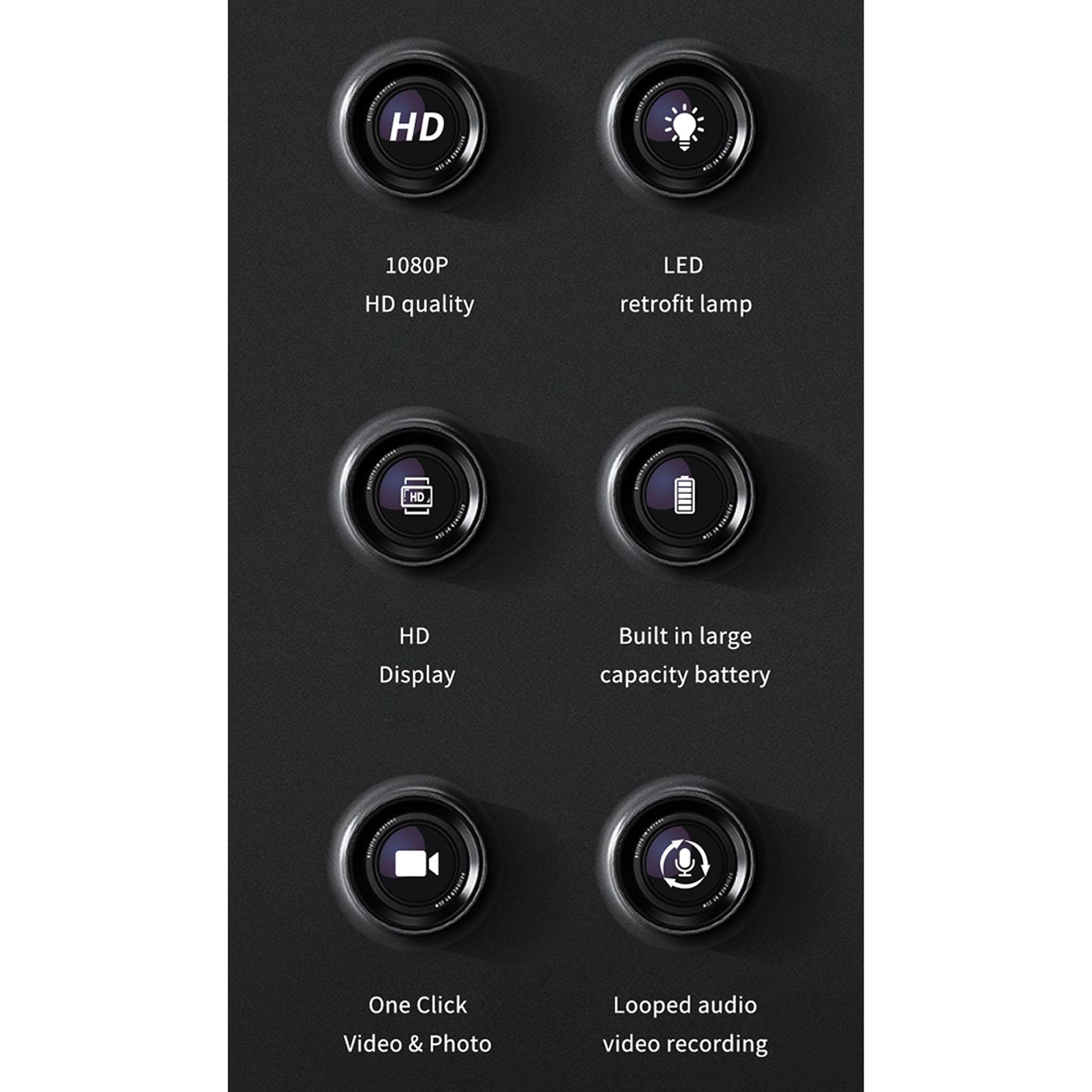 

Body Worn Camera 1080P HD Wireless Motion Detection Wide Angle Wearable Pocket Camcorder with Magnetic Back Clip 1 4