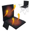 New Foldable Heated Stadium Seat Cushion Portable with Pocket 3 Speed Temperature USB Charging for Outdoor Travel Fishing