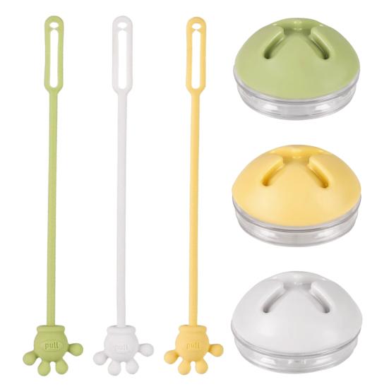 2Pcs/Set Toilet Lid Lifter Multi-Stage Adjustment Prevents Slipping Secure No-touch Toilet Lid Handle Toilet Accessory