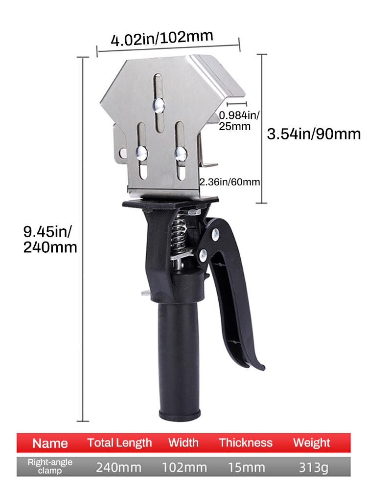 Corner Clamp Stainless Steel 90 Degree Right Angle Clamp Adjustable Woodworking Positioning Square for DIY Framing Welding
