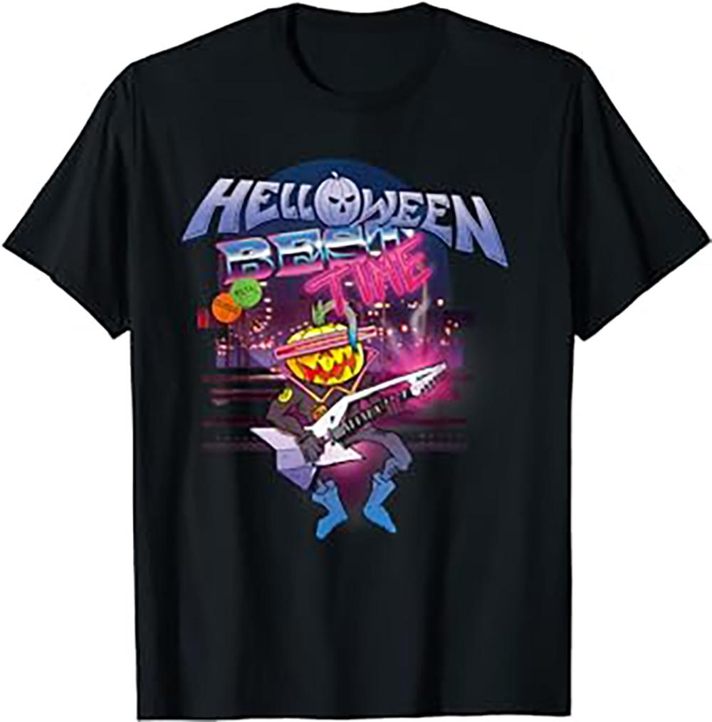 

JRJZ Летняя мужская одежда Helloween Лучшее время Футболка для мужчин с принтом Модная Новая Повседневная Чистый хлопок 100% Мужская футболка #913116 4XL