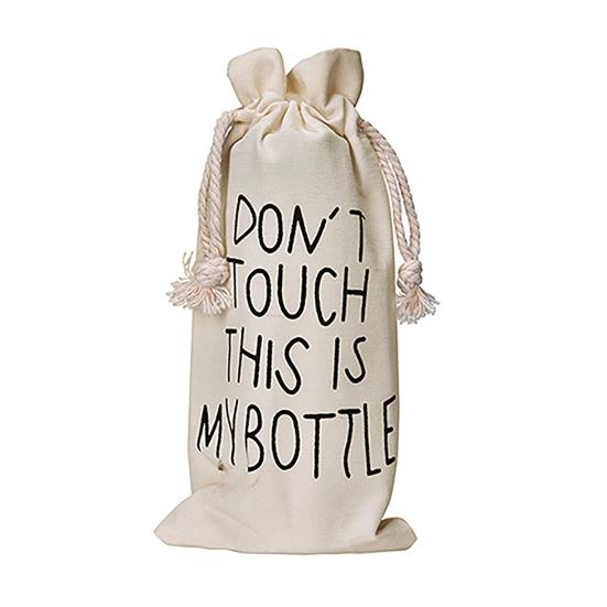 

Drawstring Bag Portable Moisture-proof Fabric Wine Bag Bottle Cover Party Table Decoration for Gift