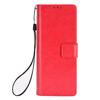 Carcasă potrivită pentru telefonul Samsung Z Fold2 cu slot pentru carduri și flip cover, Carcasă protectoare Galaxy Z Fold2 5G cu model piele crazy horse