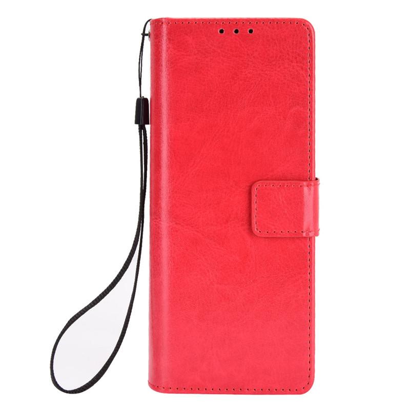 Carcasă potrivită pentru telefonul Samsung Z Fold2 cu slot pentru carduri și flip cover, Carcasă protectoare Galaxy Z Fold2 5G cu model piele crazy horse