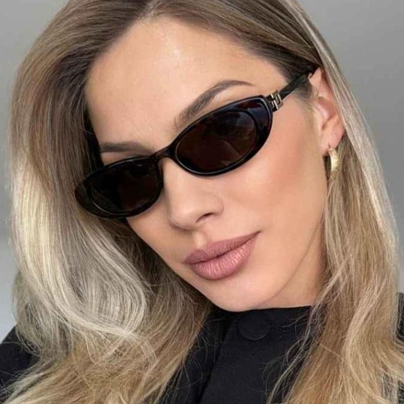 2025 New in Sunglasses for Women Cat eye Brand Sun Glasses Vintage Oval Eyewear Brand Designer Oculos UV400