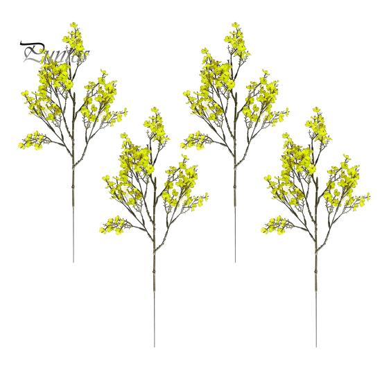 Artificial Silk Flowers for Home Decor Realistic Autumn Decoration, Floral Orange Plants Halloween Decoration Branches Table Centerpiece And