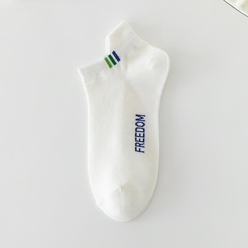 Men's Socks, Summer Thin Polyester-cotton Moisture-wicking Short Socks, Men's Spring and Summer Sports Breathable Boat Socks