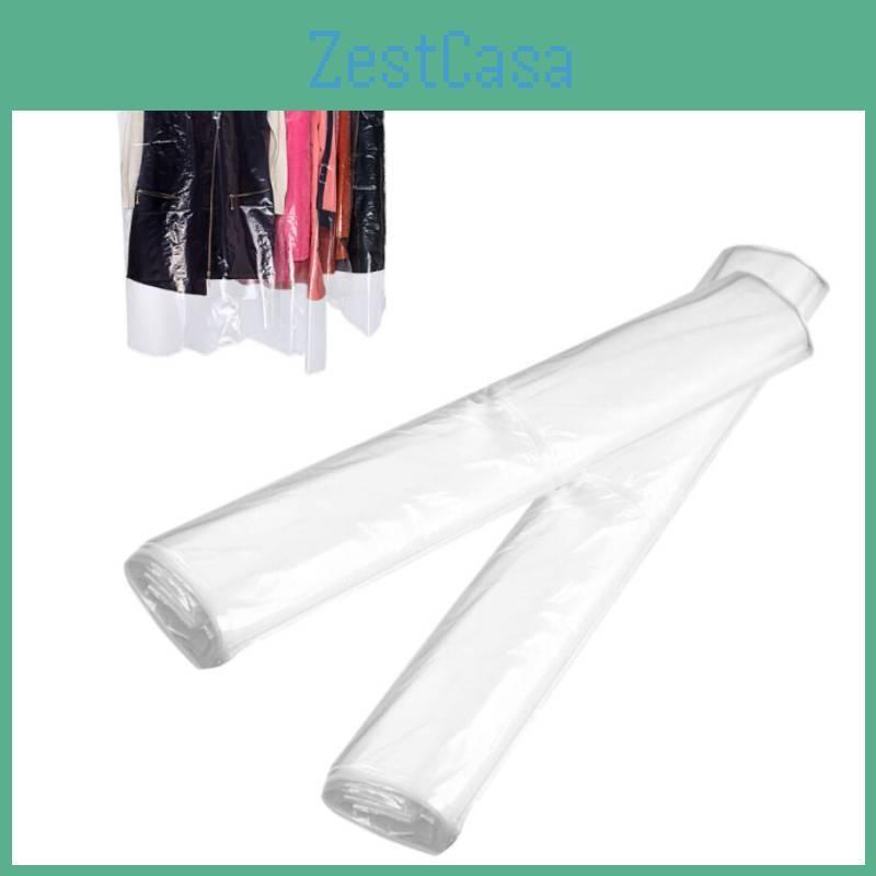 Transparent 5pcs Dust Cover Clothing With Plastic Material Suitable Daily Use