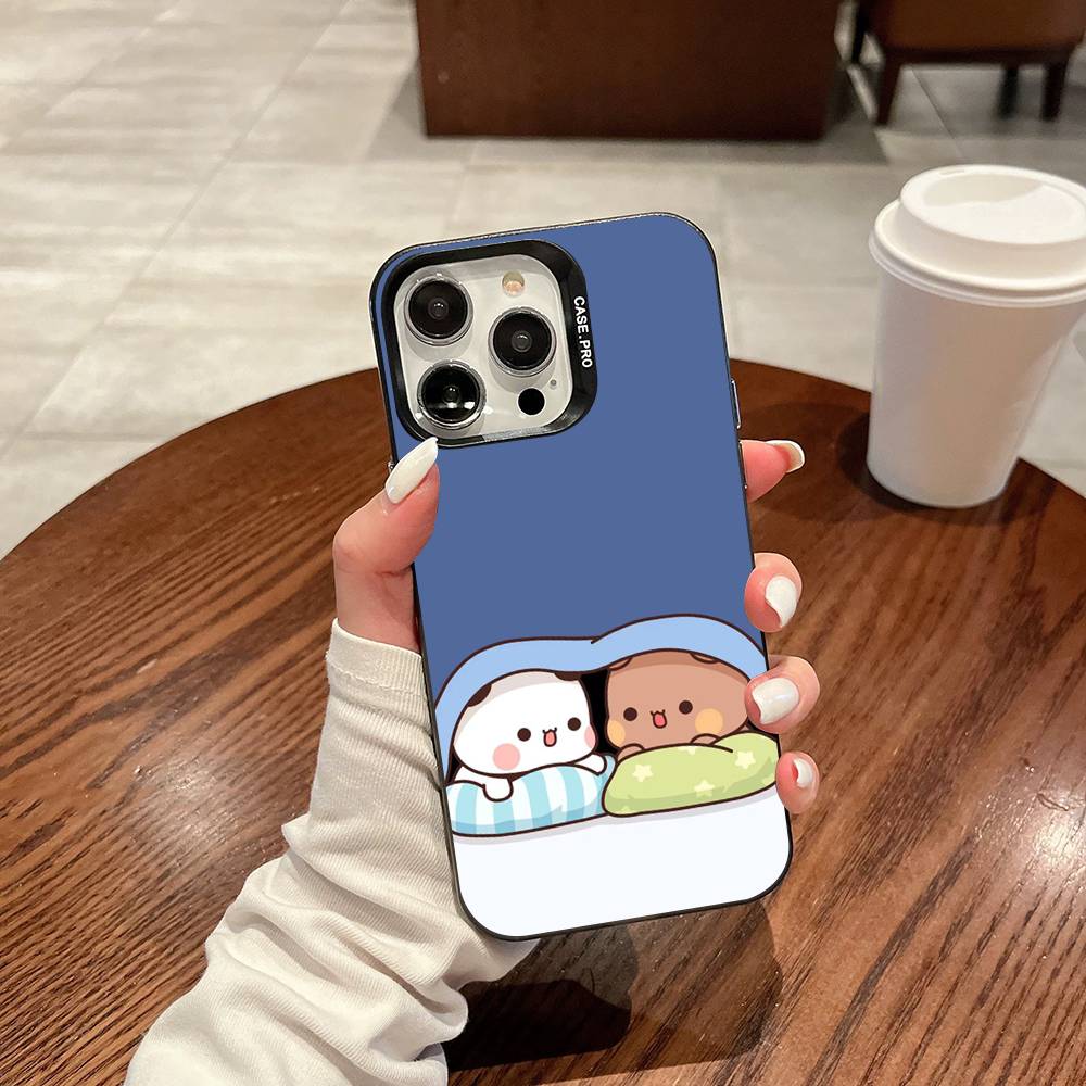 Character Bubu And Dudu Phone Case For IPhone 16 15 14 13 12 11 17 Pro MAX Plus Pro Matte Shockproof Cover