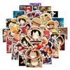 10/30/50pcs Cool ONE PIECE Luffy Stickers Anime Decals DIY Skateboard Phone Notebook Helmet Waterproof Cartoon Sticker Toy Gifts