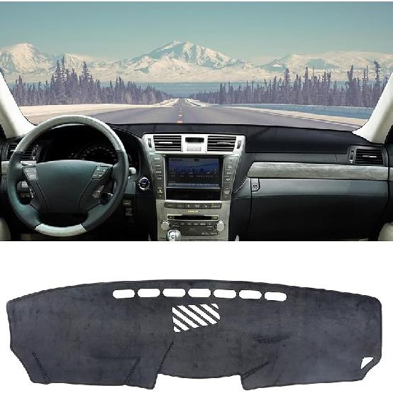 Flannel Dash Cover Dashboard Mat  Fit For Lexus IS250 IS350 2006 2007 2008 2009 2010 2011 2012 2013 Accessories Dash Mat Pad Carpet Protector Black