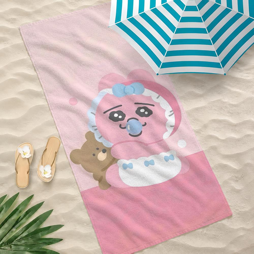 O-opanchu anime cute U-usagi Towel Towel Soft Pool Gift For Travel Gym Shower Camping Quick Dry Sports Large Beach Towels