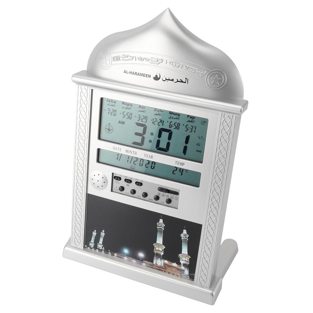 Digital Azan Mosque Prayer Clock Calendar Alarm Clock Multifunction Muslim Prayer Wall Clock for