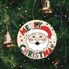 Cute Santa Claus Face Hanging Decoration Acrylic Christmas Tree Ornament Festive Holiday Decor Xmas Party Supplies Hanging Pendant Indoor Home Decor