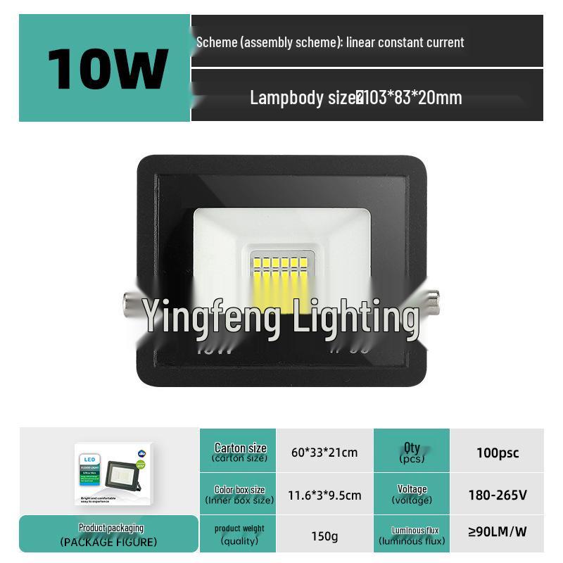 100W Little Apple LED Floodlight - Waterproof Outdoor Light with IP66 Protection