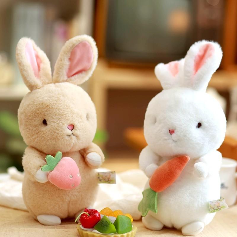 Nordic White Bunny Plush Toy With Carrot And Star For Kids Gift