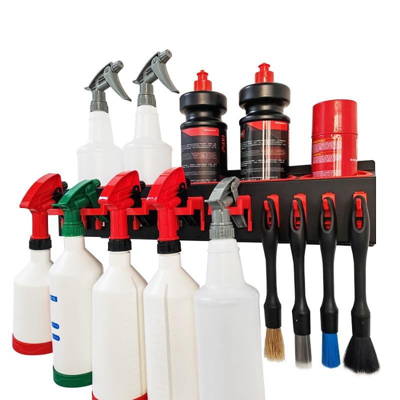 Wall Mounted Spray Bottle Holder, Grinding Agent Wax Bottle Holder, Multifunctional Tool Storage Rack