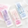 Pack Of 5 Unique Color Transformation Press Ballpoint Pen Fast Drying Ink Suitable For Diary Office Use