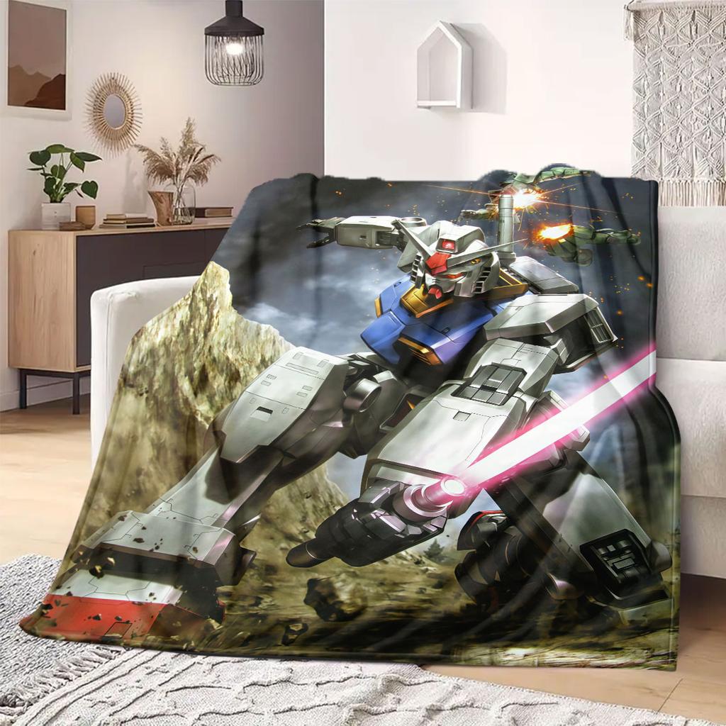 Char's Zaku II Flannel Blanket Warm,Comfortable,Suitable for Bedrooms,Sofas,Beds,Chairs,Picnics,Travel