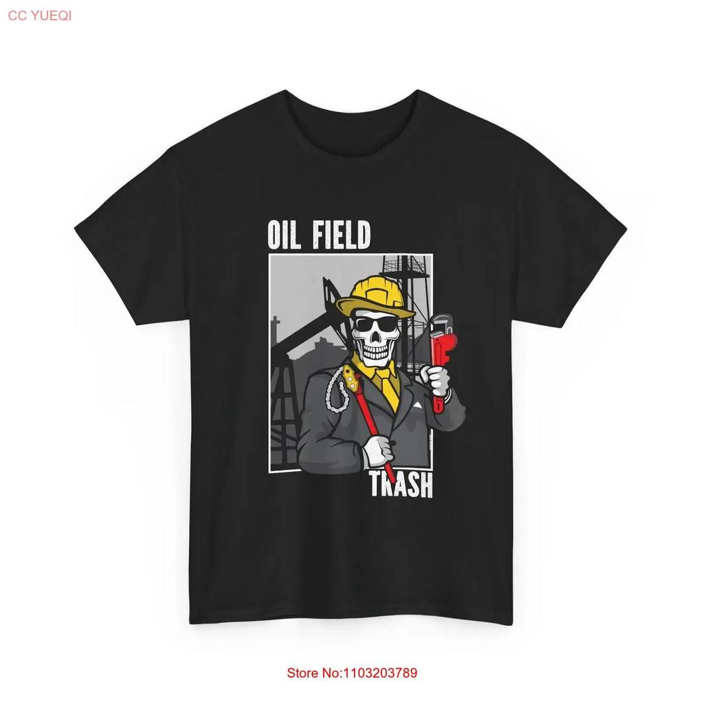 Rig Life Oilfield Worker Oilfielder Oil Trash T Shirt Vintage Unisex Stylish Slightly Stretched Soft Comfortable
