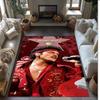Soft Crystal Velvet Floor Rug,Bruno Mars Anti Slip Decorative Carpet, Plush Area Mat For Indoor Home Decoration