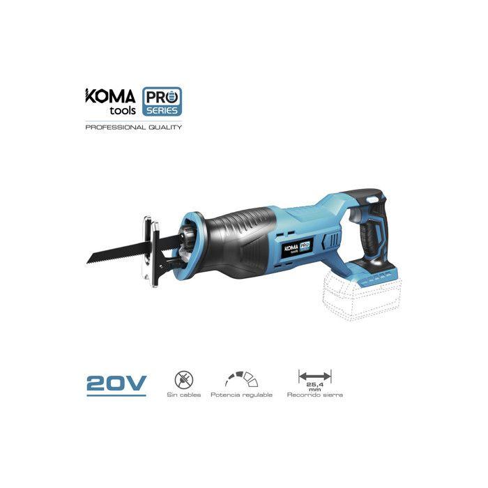 Scie à bascule 20 V (Sans Batterie et Chargeur) 8,5 x 44 x 15,5 cm KOMA TOOLS PRO SERIES BATTERY