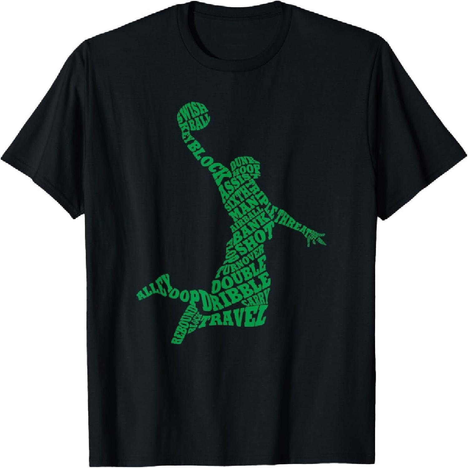 Basketball Player Typography Word Art T-Shirt(1) XXXXXL разноцветный