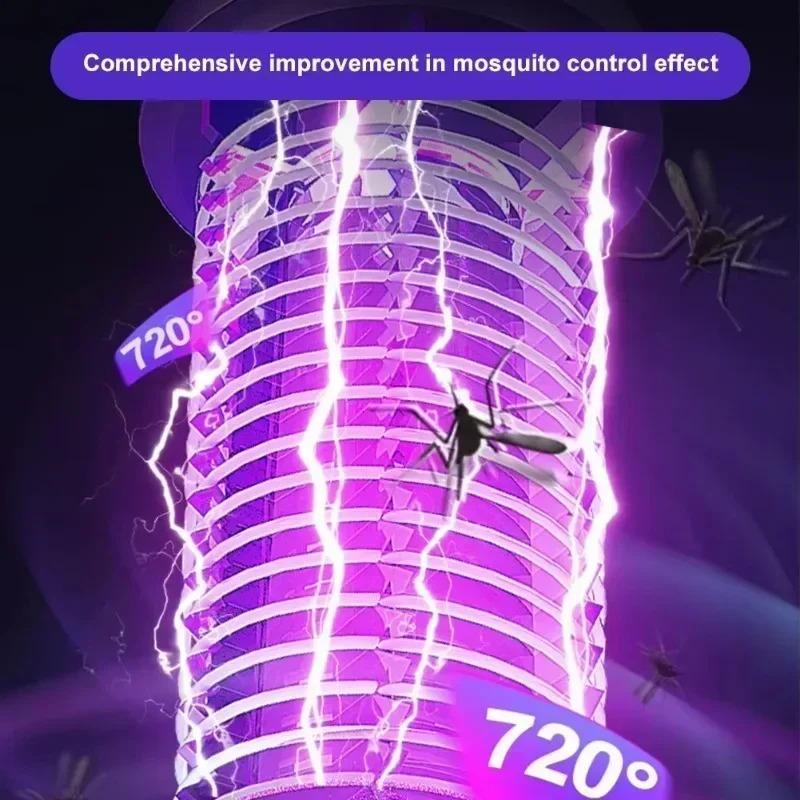 Portable Mosquito Killer Lamp Wired/Wireless Electric Fly Trap Bedroom Silent Mosquito Killer Lamp Outdoor Mosquito Repeller