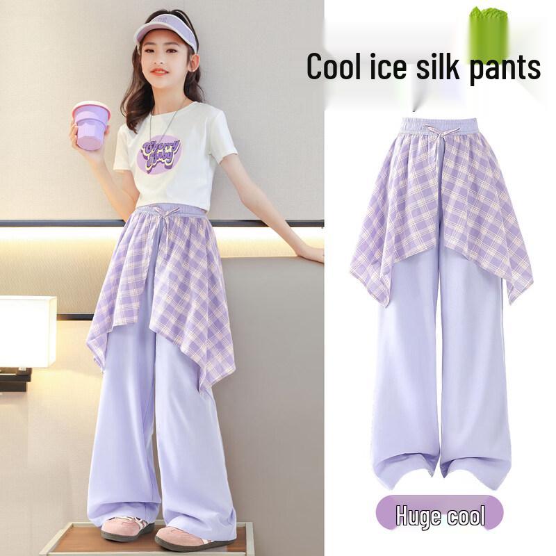 Moonkids Girls  Dopamine Style Summer Outfit 130cm