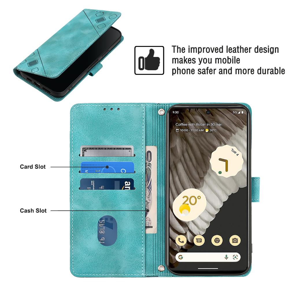 Crossbody Leather Wallet Cards Solt Case For Google Pixel 7A 7 Pro 8 8Pro 6 6A Long Lanyard Bag Book Phone Cover Fundas Coque