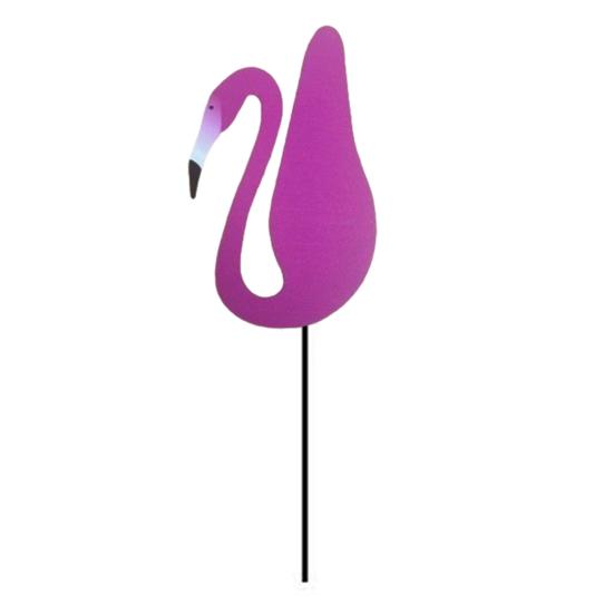 Flamingos Yard Decorations Plastic Flamingo Lawn Statue with Metal Stakes