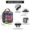 Cartoon Pokemon Theme Insulated Lunch Bag Meal Pack Rice Bag  Bolsa Student Bento Lunch Handbag Insulation
