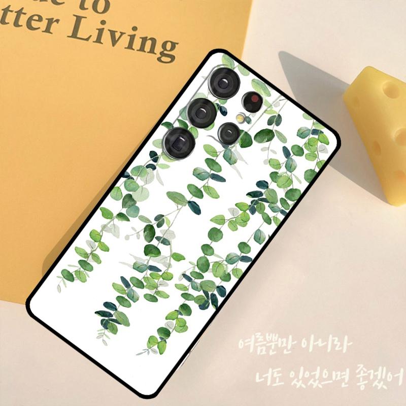 Eucalyptus Lavender Phone Case For Samsung Galaxy S25 S24 Ultra S9 S10 S20 S22 S21 Plus S23 FE Back Cover Shell