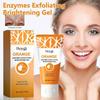 Orange Enzymes Exfoliating Brightening Gel, Remove Blackheads Deep Cleansing, Orange Exfoliating Gel Scrub Face Body Skin Natural Peeling Gel