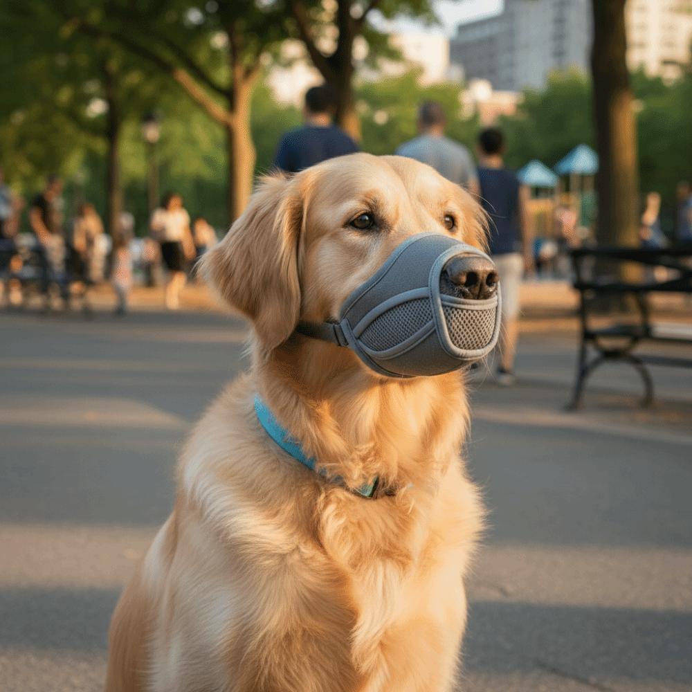 Breathable Dog Mesh Muzzle Prevent Barking Dog Muzzle Buckle Pet Training Muzzle  Dog Walking
